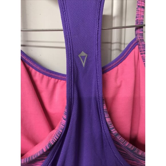 IVIVVA girls Sz 14 Purple racerback athletic built in bra tank top double dutch - Picture 6 of 7